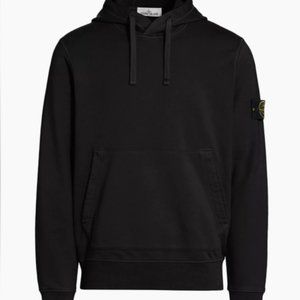 Stone Island Cotton-Jersey Hoodie Black Size L